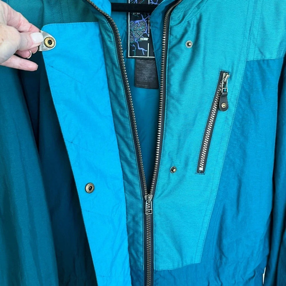 MOUNTAIN GOAT Vintage Anorak Jacket Teal Embroidered Western Vibe, Size Medium - Picture 6 of 16